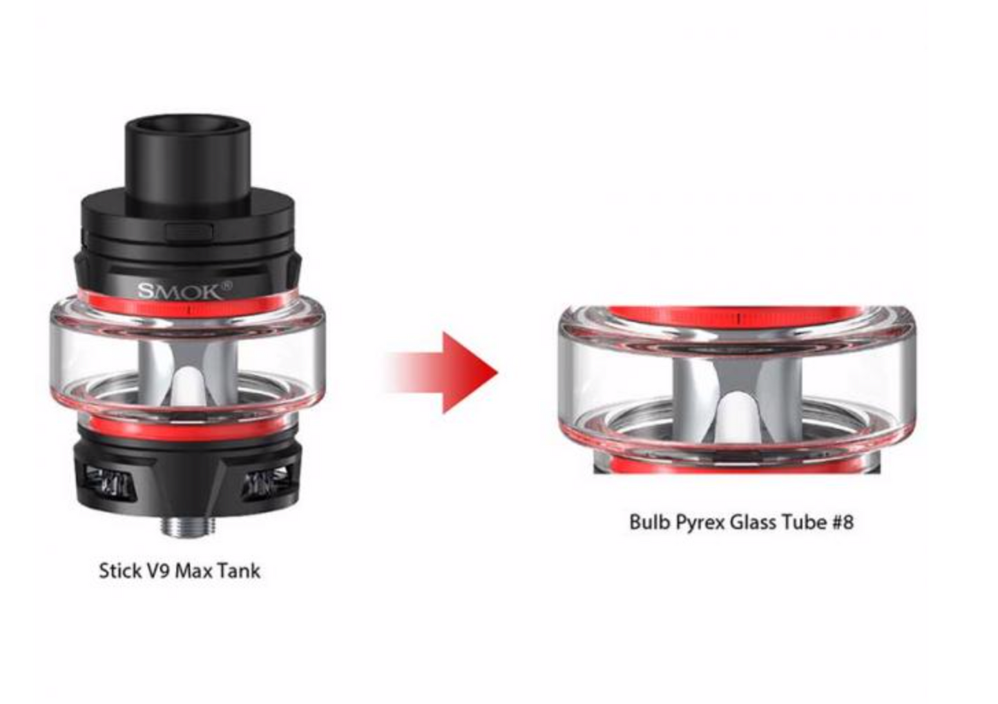 Pyrex Smok V9 Max Bulbo