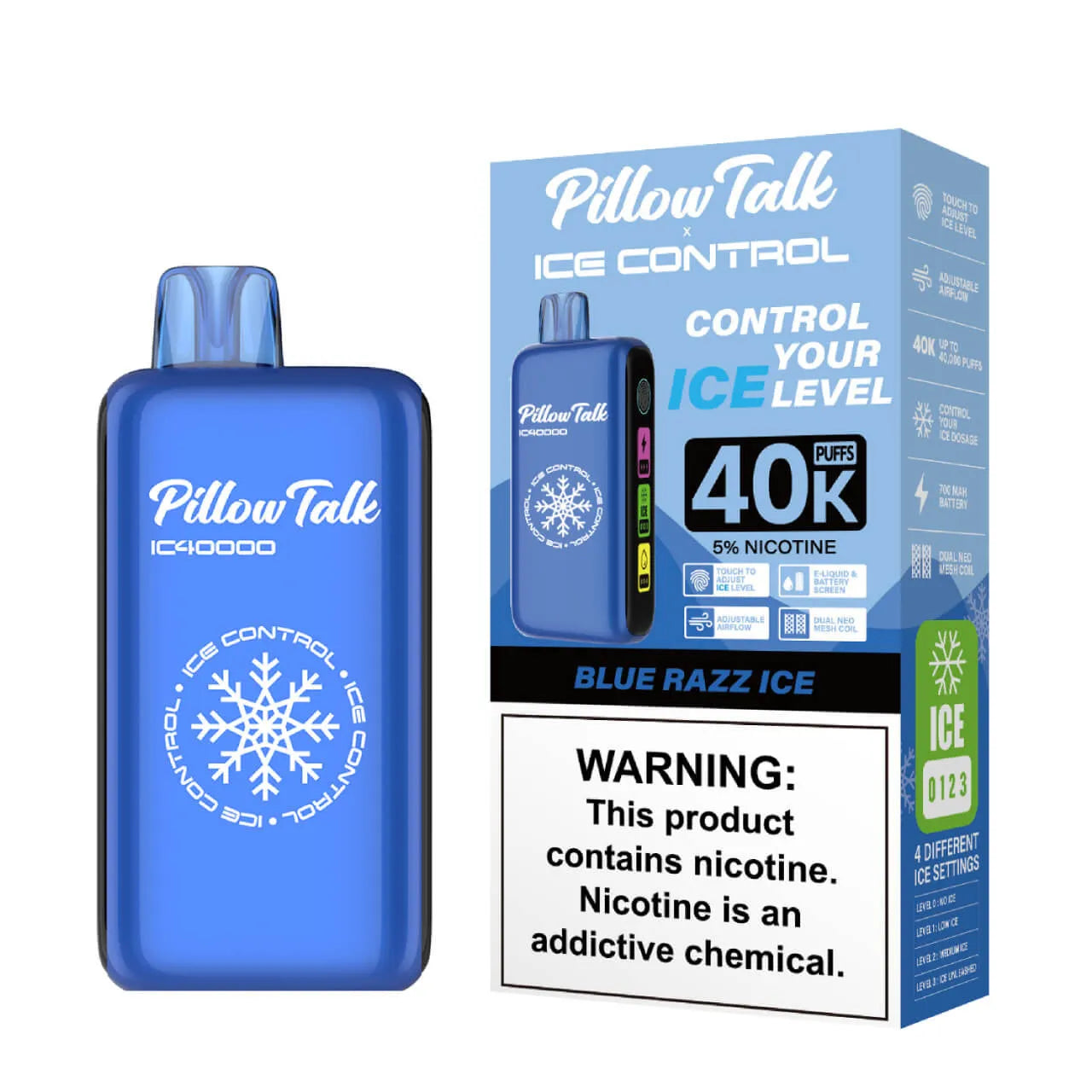 Pillow Talk Ice Control 40k Desechable