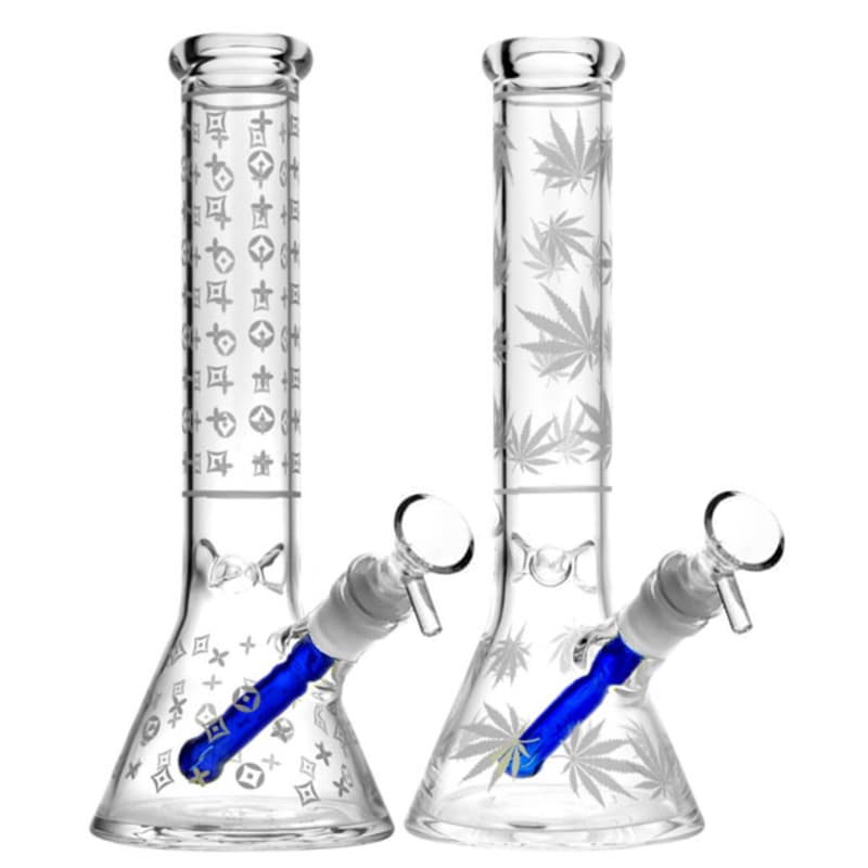 Bong Beaker Frosted Design 10 pulgadas