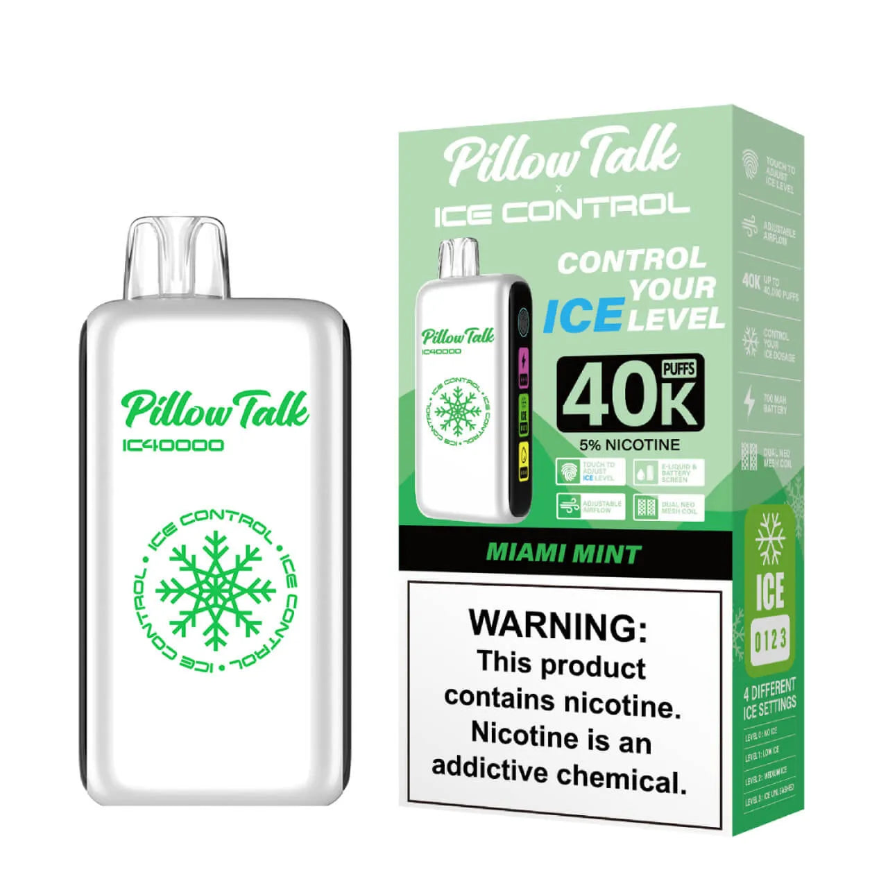 Pillow Talk Ice Control 40k Desechable