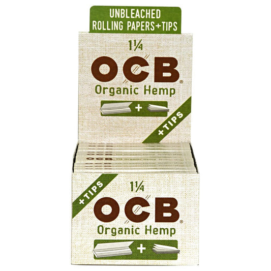 OCB Organic Hemp + Tips 1 1/4