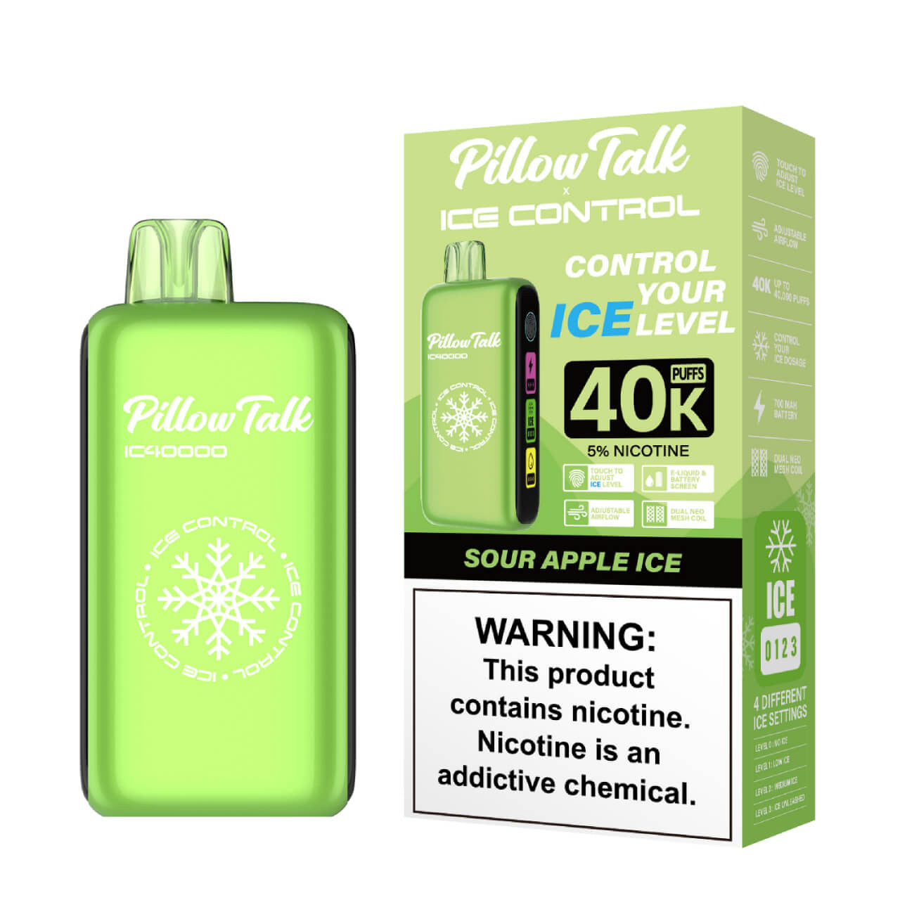 Pillow Talk Ice Control 40k Desechable